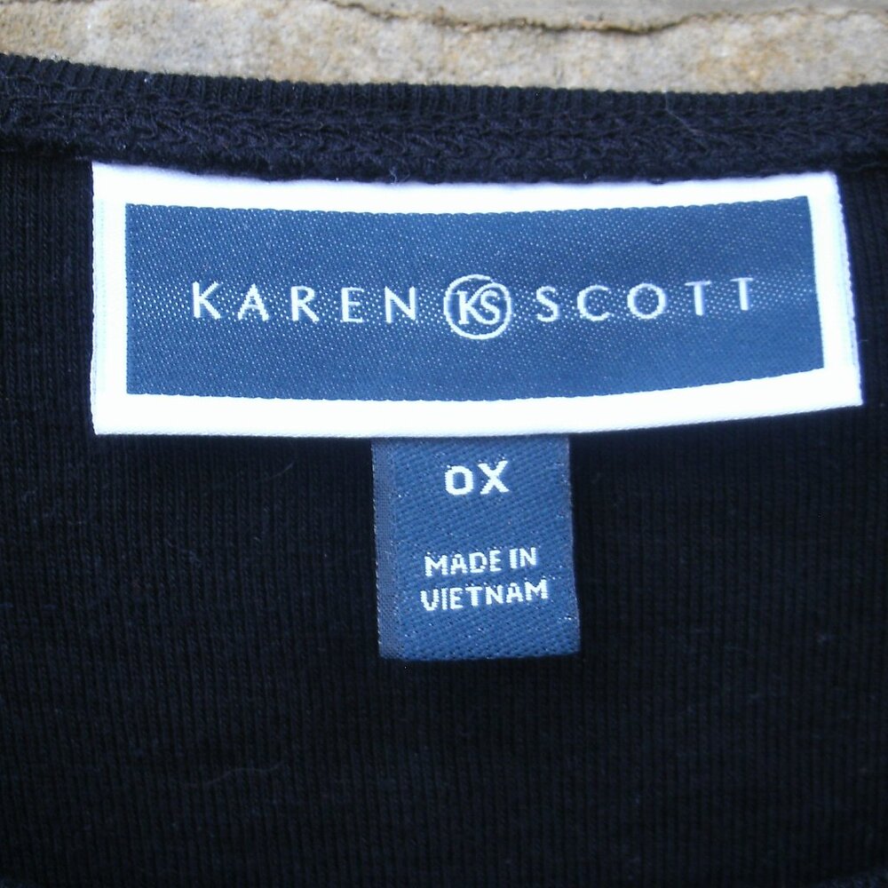 Cats on Branch Black Long Sleeve Shirt Size OX - Picture 6 of 12